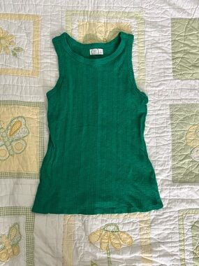 Green Ribbed Tank Top Maurice’s